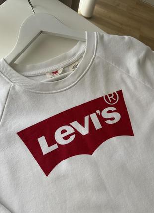 Белый свитшот levi's4 фото