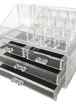 Органайзер (бокс) для косметики cosmetic storage box (акриловый)1 фото