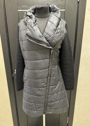 Куртка- пальто легкая демисезонная комбинированная2 фото