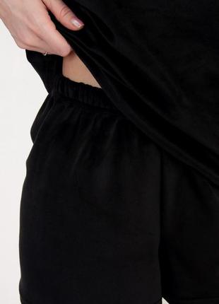 Велюровий комплект майка і шорти, велюрова піжама, велюровый комплект белья майка и шорты, велюровая пижама6 фото