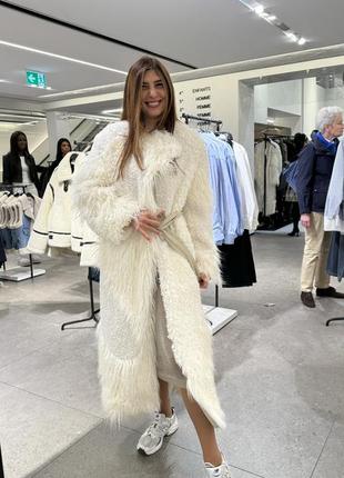 Zara srpls меховое пальто супер лимитированная коллекция7 фото