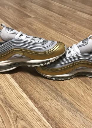 Женские кроссовки nike air max 97 gold3 фото