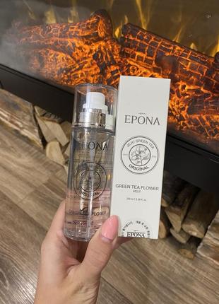 Корейський міст для обличчя epona green tea flower mist