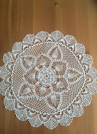 Ажурная салфетка крючком