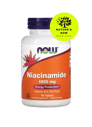 Now foods вітамін в3 без припливів 1000 мг — 90 таблеток/неацимід, ніацин