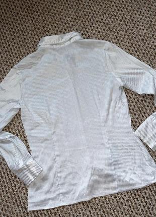 Женская блуза или рубашка по фигуре в блактину глянцевую полоску2 фото