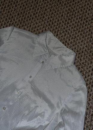 Женская блуза или рубашка по фигуре в блактину глянцевую полоску4 фото