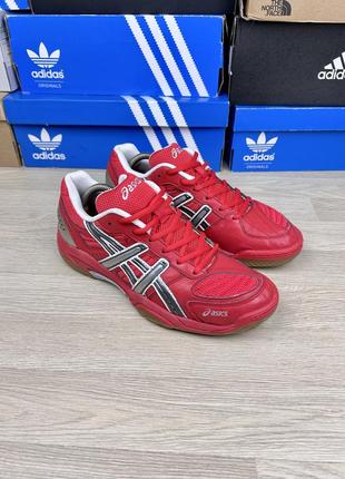 Кроссовки волейбольные asics gel squad blast женские красные для зала 41