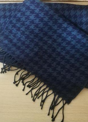 Marks &amp; spencer m&amp;s collection стильный шарф шарфик wool brend гусиная лапка бренд marks &amp; spencer