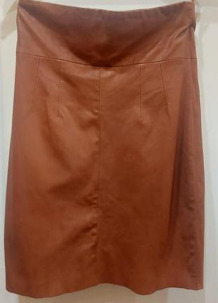 Кожаная юбка zara