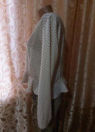 💛💛💛стильная легкая женская кофта, блузка с баской dorothy perkins💛💛💛6 фото