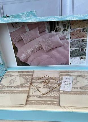 Новинка шикарний комплект постільної білизни полісатин