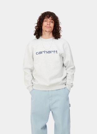 Новый свитшот carhartt sweat из последних коллекций с большим логотипом