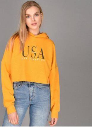 Оранжевое худи с капюшоном h&amp;m divided 2