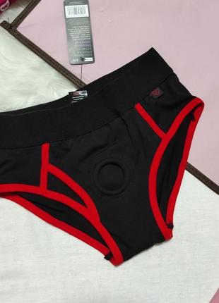 Мужские пикантные трусы с отверстием анатомические трусики / слипы на широкой резинке