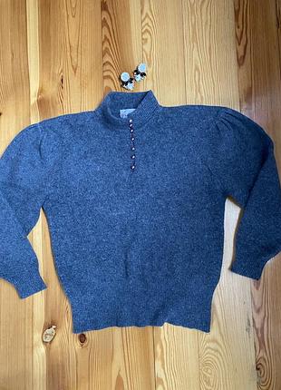 Knit one свечер очень теплый с натуральным составом шерсть и ангоры на пуговицы