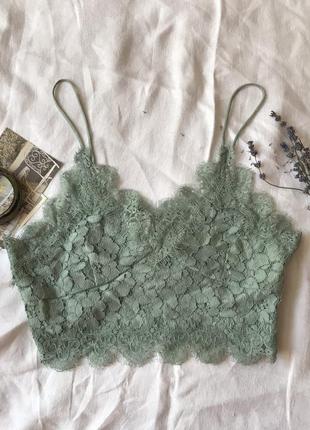 Кружевний топ на брительках