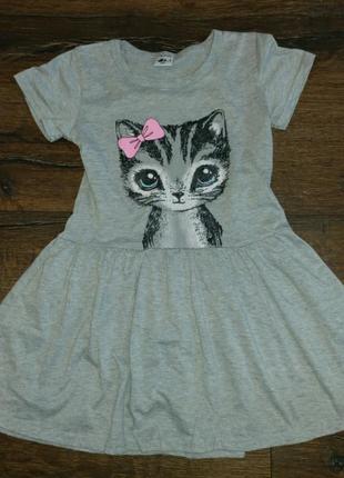 Платье с котиком