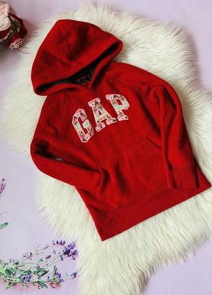 Удобная яркая флиска худи gap 6-7 лет