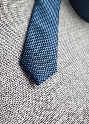 Дитяча брендова красива стильна оригінальна синя краватка 8 років next2 фото
