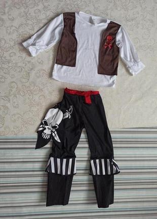 Карнавальний маскарадний костюм пірат розбійник на хелловин хеллоуин бандит
