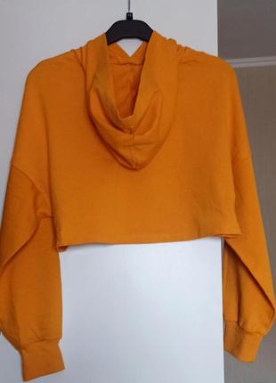 Оранжевое худи с капюшоном h&amp;m divided 3