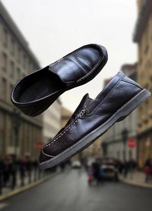 Шкіряні туфлі лофери timberland оригінальні коричневі,