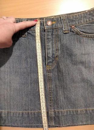 Женская джинсовая юбка мини6 фото