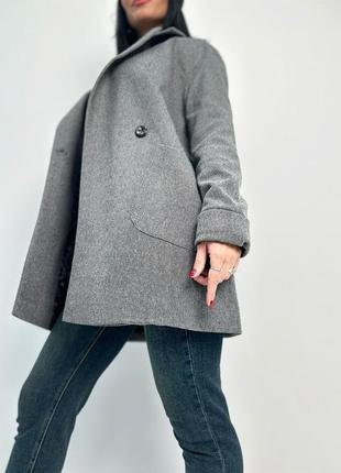 Женское кошемировое демисезонное пальто4 фото