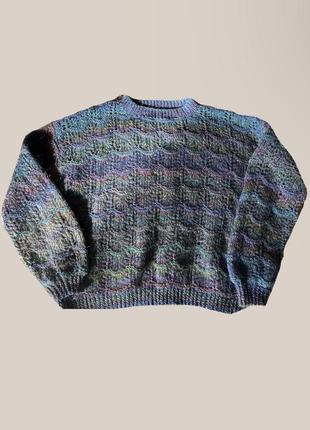 Handmade різнокольоровий светр