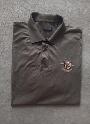 Брендовая футболка поло mercerised cotton.