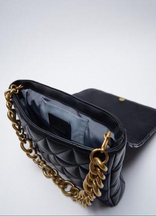 Zara стеганая сумка клатч2 фото