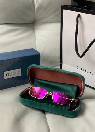 Окуляри в стилі gucci/гуччі gg1278s рожеві/коричневі