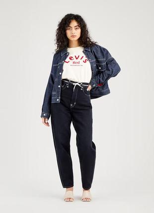 Рідкісні жіночі джинси levi’s red ❤️ левайс levis висока посадка темно-синього кольору мом