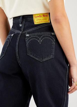 Рідкісні жіночі джинси levi’s red ❤️ левайс levis висока посадка темно-синього кольору мом