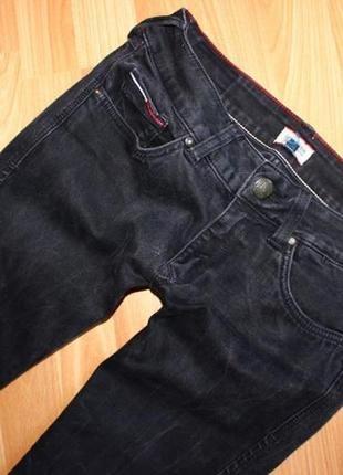 Стильные черные, темно-серые джинсы на заниженной талии tommy hilfiger р. м 465 фото