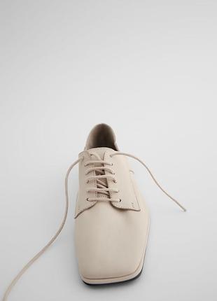 Туфли-броди кожаные zara.