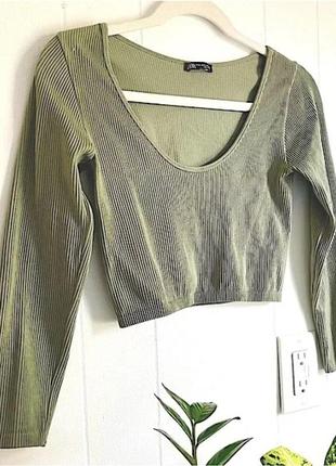 Zara топ в рубчик