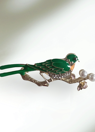 Брошка "пташка"