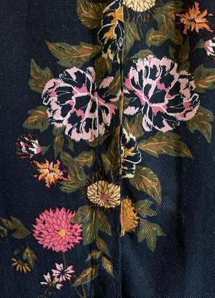 Вискозная рубашка блуза в цветы 💐5 фото
