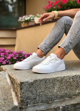 Прекрасные женские кроссовки puma cali белые4 фото