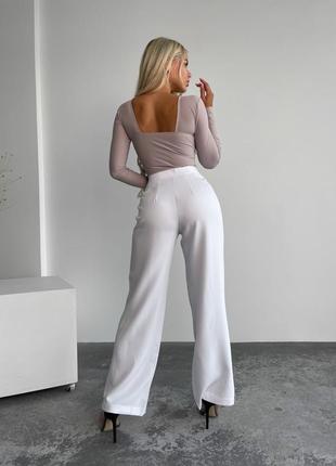 Женские брюки с костюмной ткани8 фото