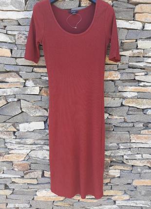 Сукня міді цегляного кольору2 фото