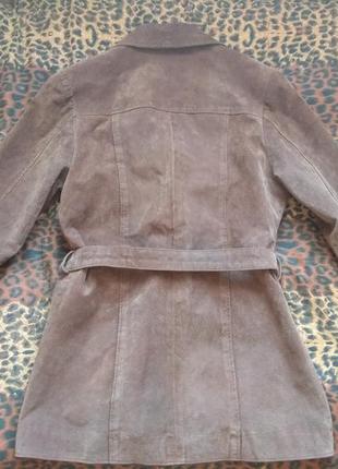 Vero moda шкіряна куртка плащ пальто коричневий2 фото