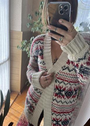 Чудовий вязаний довгий кардиган pull&bear 3