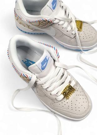 Замшевые кроссовки nike sb dunk low barber shop