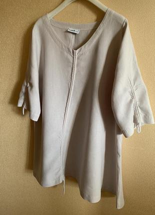 Блуза рубашка 100% лен nook.. в стиле  rundholz2 фото