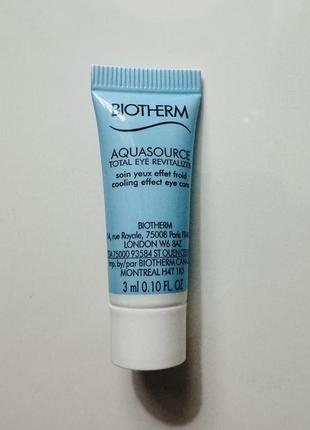 Крем для кожи вокруг глаз biotherm aquasource total eye revitalizer 3 мл