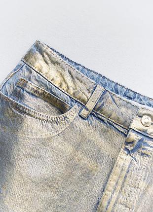 Юбка джинсовая миди zara 5
