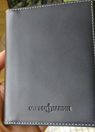 Ulysse nardin оригинальная кожаная обложка на паспорт портмоне1 фото